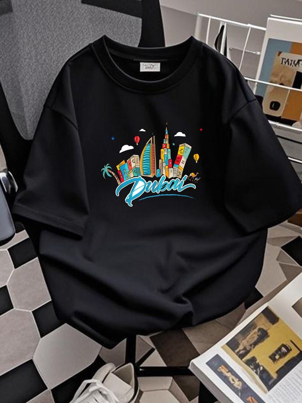 If You Love Dubai Grab Your Tees - T-Shirt Casual Top For Everyday Wear Soft Comfortable Designer Clothes Summer Graphic Unisex Versatile_viptrois.com