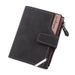 Men’s Bags New Men's Short Wallet Fashionable Retro Style Multi Card Slots Large Capacity Frosted Soft Wallet_viptrois.com