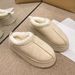 Kid's Clothing Sangpo New Fur Thick Soled Handmade Shoes Snow Boots Women's Ethnic Style Large Size Baotou Slippers Cotton Boots_viptrois.com