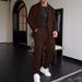 Men's Clothing Simple Solid Color European Style Slim Button Suit Long Sleeve Jacket Trousers Two Piece Suit WL008+MR7_viptrois.com