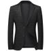Men's Clothing Lasbot autumn and winter nylon stretch suit for men youth free ironing plaid suit slim fit trendy casual single suit_viptrois.com
