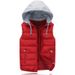 Autumn And Winter New Coat Men's Cotton Vest Thickened Couple Can Take Off The Hat Cotton Vest Women's Tooling Cotton Vest_viptrois.com