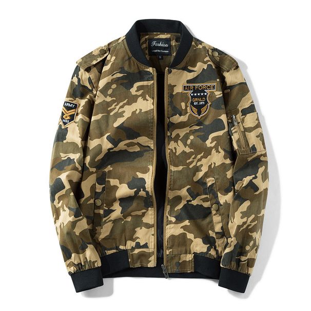 Men's Clothing jacket Large Size jacket Bomber jacket Men's jacket Coat Men's Work jacket Camouflage _viptrois.com
