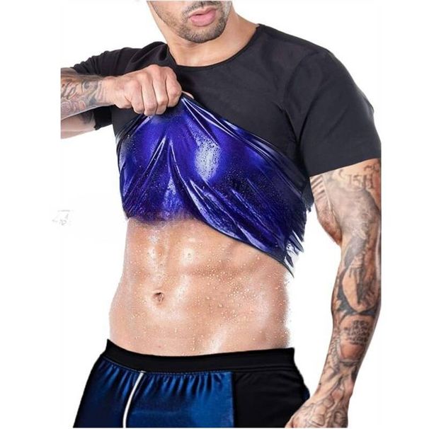 Men's Clothing Men's Sports Fitness Body Shaping Short Sleeve Running Abdomen Tight Yoga Suit Corset_viptrois.com