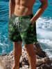 Unbeatable Quality Unbeatable Quality Men's Street American Casual Tropical Leaf Print Men's Running Sports Basketball Shorts_viptrois.com