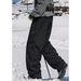 Men’s All-Season Water-Repellent Trousers – Winter-Ready Cotton Blend, Split Pleat Design (Black/Iron Gray, M-XXXL)_viptrois.com