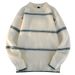 Men's Clothing Sweater Knitted Sweater Loose Trend Casual Knit Sweater Japanese Style Striped Crewneck Pullover Lightweight Loose Fit Long Sleeve_viptrois.com