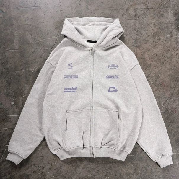 American Vintage Heavyweight Hoodie – Oversized Drop-Shoulder Pullover With Digital Print, Unisex Streetwear Essential For Harajuku Style_viptrois.com