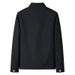 Men's Clothing Spring And Autumn New Middle Aged And Elderly Thin Coat Lapel Solid Color Zipper Men's Jacket_viptrois.com