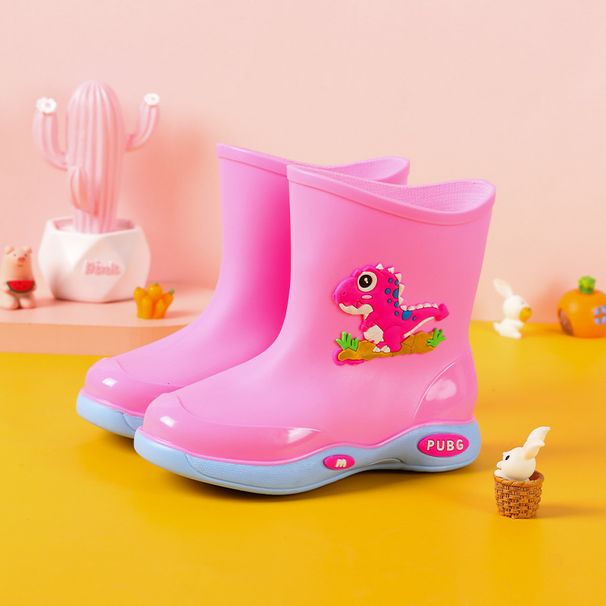 Mother&Kids Water shoes Boys Summer rain shoes Girls cartoon light waders Children warm rain boots Children rubber shoes_viptrois.com