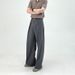 "Men's High-Waisted Pleated Dress Pants - Blend Wide-Leg Trousers With A-Line Cut & Breathable Drape (Office To Casual Wear)"_viptrois.com