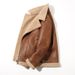 Men's clothing Lapel fur all-in-one jacket warm plus velvet and thickened imitation sheepskin short leather jacket handsome motorcycle suit_viptrois.com