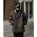 Loom Loom Korean Short Coat Men, Autumn And Winter Trendy Brand, Cool Woolen Jacket, American Retro Style For Students_viptrois.com
