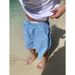 Men's Clothing Summer New Blue Striped Shorts Men And Women Drawstring Beach Loose Wide Leg Casual Versatile Shorts Trend_viptrois.com