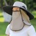 Women's 12CM Wide Brim Sun Hat - UPF 50+ Full Face & Neck Protection For Hiking & Travel (Summer Outdoor Essential)_viptrois.com