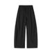 Summer Men's Thin Wide Leg Pants Fashionable Casual Style Tencel Cotton Linen Blend Old Money Look Simple Relaxed Fit Curved Design_viptrois.com