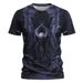 Men's Clothing Men's Skull Monster T Shirt Short Sleeve Outdoor Moisture Wicking Pure Cotton Top_viptrois.com