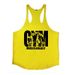 Men's Clothing Muscle Fitness Bodybuilding Vest Fashion Sports Training Loose Printed Round Hem_viptrois.com