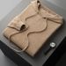 Pure 100% Australian Wool Men's Hoodie Seamless Casual Pullover Solid Color Knitted Sweater_viptrois.com