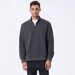 Men's Slim-Fit Zip-Up Sweatshirt - Minimalist Stand Collar Pullover With Hidden Pockets_viptrois.com
