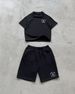 Cross Border Ins Trend Brand Letter Embroidered Loose Short Sleeved Top Street Hip Hop Men And Women T Shirt Shorts Suit_viptrois.com