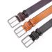 Needle buckle leather belt for men cowhide punch belt for young casual_viptrois.com