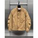 Men's 2025 New Autumn Korean Style High-end Patchwork Workwear Stand Collar Jacket Top Trendy Brand Cool_viptrois.com