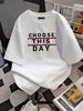 Vintage Joshua 24:15 Religious T Shirt Choose This Day Jesus Tee Men’s 2XL Stretched Summer Versatile Stylish Homme Slightly Streetwear Casual_viptrois.com