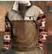 Pure Cross-Border European American Half-Zip Spring And Autumn Style Foreign Trade 3D Digital Printing Long Sleeve Stand_viptrois.com