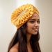 New Women's Fashion Elegant Side Large Flower Elastic Watermelon Hat Headscarf Hat_viptrois.com