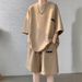 Men's Clothing Fashion Casual Sports Boys Cool Handsome Outfit Suit Temperament Match Handsome A Complete Set Of Short Sleeved Trend_viptrois.com