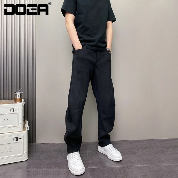 Men's Fleece Lined Thickened Casual Pants Autumn Winter New Style Simple Stylish Jogger Sports Solid Color Men's Bottoms_viptrois.com