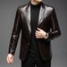 2025 New Spring Thin Suit Men's Leather Jacket Coat_viptrois.com