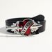 Unisex Heart-Piercing Design Belt - Oversized Buckle Smooth Clasp Casual Waistband For Men/Women (Trendy Gothic Punk Accessory)_viptrois.com