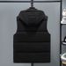 Plus Size Men's Winter Padded Vest – Oversized Quilted Design With Thickened Insulation For Maximum Comfort_viptrois.com