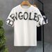 Handsome Printed Short-sleeved T-shirt Men's Trendy Brand Slim-fitting Half-sleeved 2025 Summer New Men's Ruffian Handsome T-shirt_viptrois.com