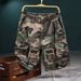 Men's Camouflage Cargo Shorts - Tactical Outdoor Casual Denim Shorts For Summer, Military Style Work Shorts With Multiple Pockets_viptrois.com