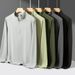 Autumn And Winter German Velvet Integrated Velvet Stand-up Collar Men's Thermal Sweater Bottoming Shirt_viptrois.com