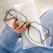 New Trendy TR Square For Women, Personality Fashion Anti-Blue Light Glasses, Large Plain Glasses Frame 8502_viptrois.com