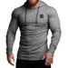 Autumn And Winter Fitness Hooded Sweater Men's Fitness Long Sleeve Bottom Shirt Slim Elastic Thin Running Training Clothing Foreign Trade_viptrois.com