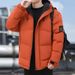 "Men's Premium Winter Padded Jacket – Thickened Cotton Loose Fit With Hood (Black/Army Green/Brick Red/Brown, M-3XL)"_viptrois.com