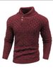 Men's Business Casual Knit Sweater – Stretch Turn-Down Collar Pullover For Office & Layering_viptrois.com