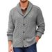 Autumn And Winter New Fashion V Neck Long Sleeve Single Breasted Cardigan Sweater Jacket Men's Business Sweater_viptrois.com