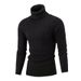 Men's Clothing Retro Cable Knit High Neck Sweater - Warm Winter Wool Pullover For Casual & Stylish Look (White, Black, Wine Red, Navy Blue, Gray)_viptrois.com