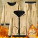 Pure New Lamb Wool Winter Fleece Men's Cross-Border Long Sleeve Sweatshirt Three-Piece Set Wholesale_viptrois.com