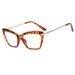 Women's Eyewear Frames New Crystal Multi Faceted Cat Eye Flat Mirror Retro Fashion Black Frame Can Be Matched With Myopia Glasses_viptrois.com