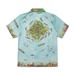 Men's Clothing Casual Printed Shirt Two Piece Set Retro Fashion Short Sleeved Shirt Shorts_viptrois.com