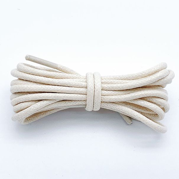 Round Waxed Shoelaces 3mm Round Running Shoes_viptrois.com