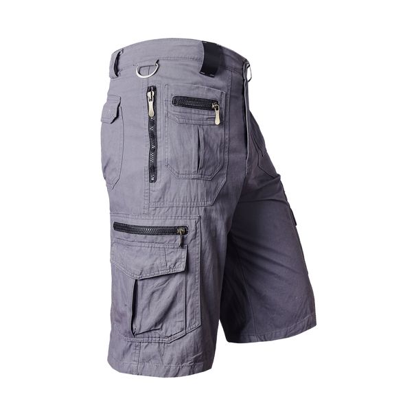 K Men's Loose-Fit Seven-Eighths Pants, Trendy Casual Chinos With Multiple Pockets And Workwear Shorts_viptrois.com