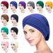 Hot Selling Milk Silk Headscarf Hat European And American Muslim Base Hat Women's Chemotherapy Hat Baotou Hat_viptrois.com